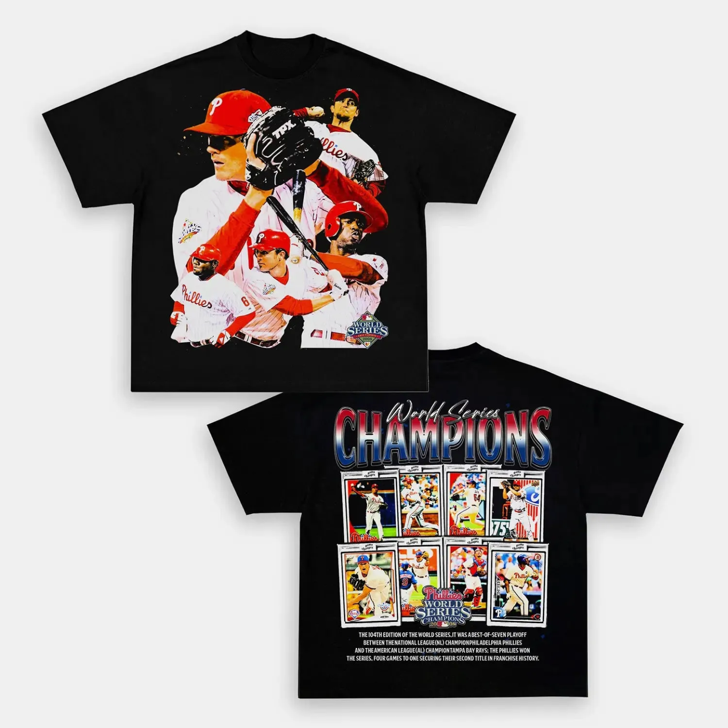 T-Shirt PHILLIES Graphic Unisex-Adult Ultra Cotton Washed | TIDESENCE