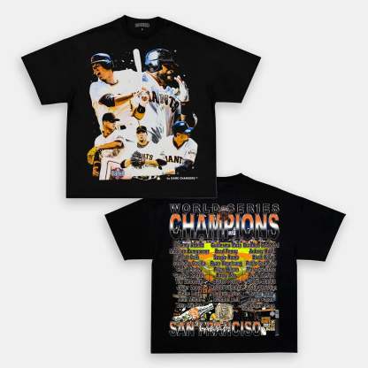 Unisex-Adult Ultra Cotton Washed T-Shirt Graphic  2012 WORLD SERIES CHAMPS - GIANTS TEE - [DS] 