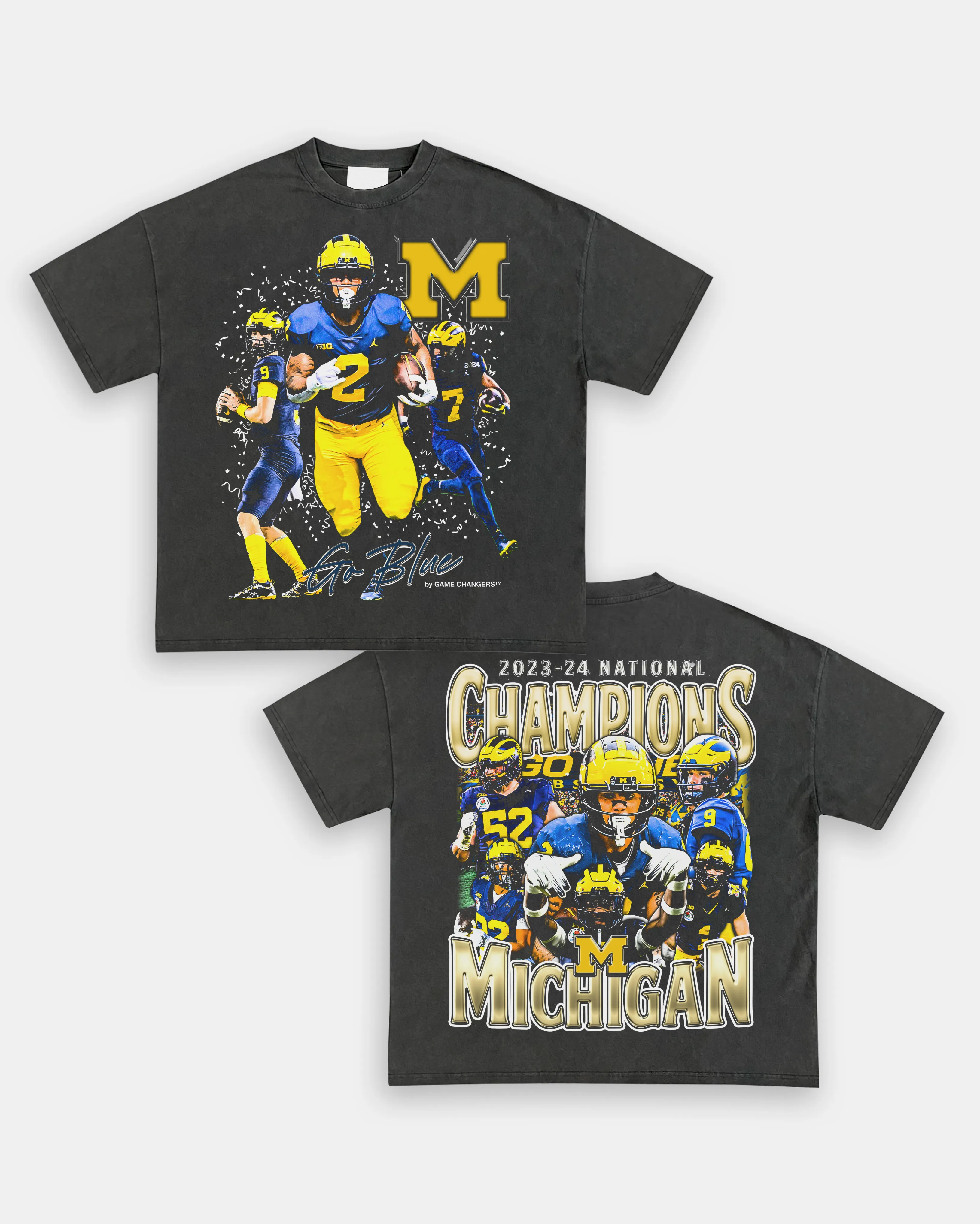 T-Shirt 2023-24 NATIONAL CHAMPS - MICHIGAN TEE Hot Trends | TIDESENCE