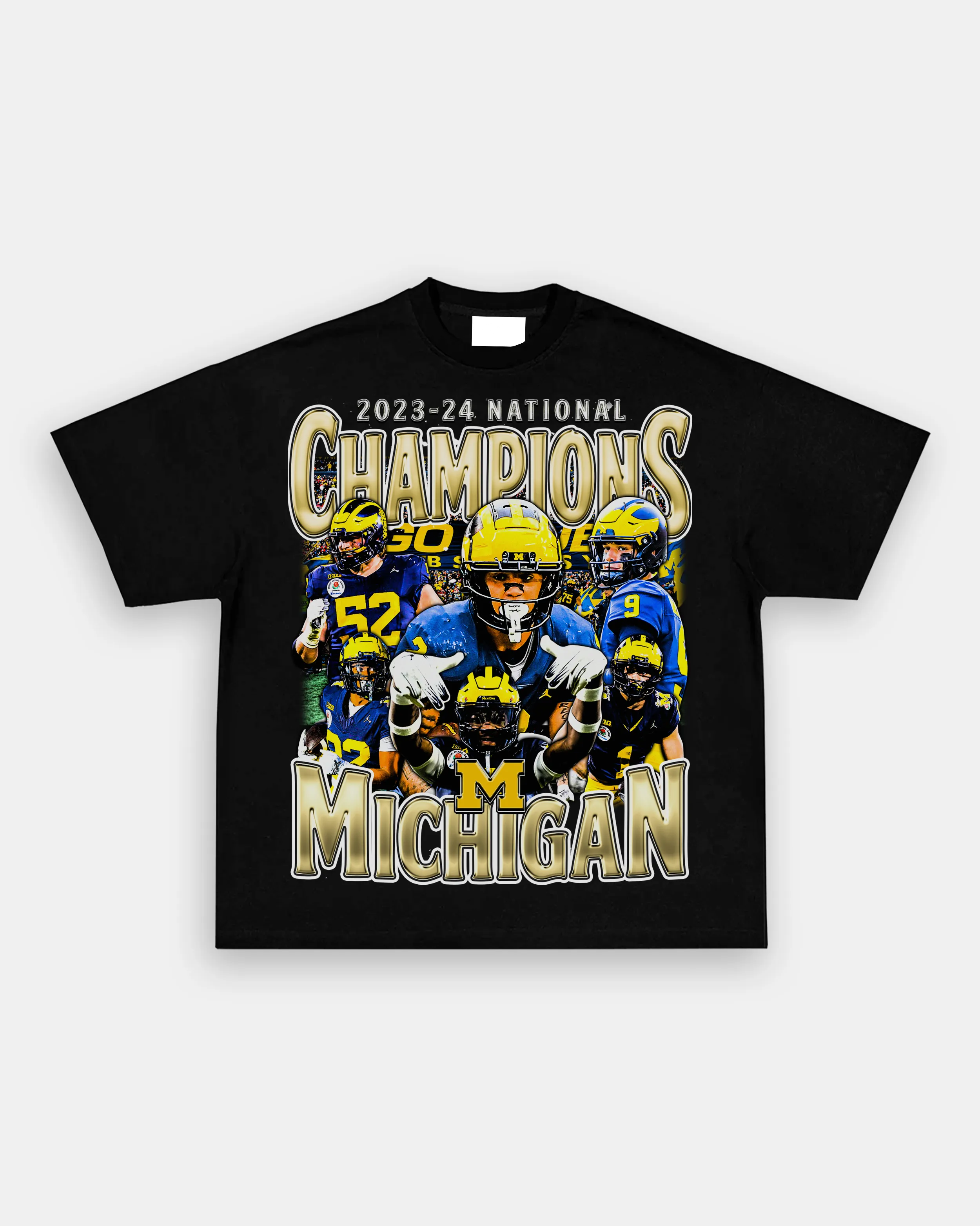 T-Shirt 2023-24 NATIONAL CHAMPS - MICHIGAN V2 TEE Outdoor | TIDESENCE