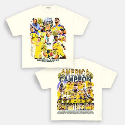 Unisex-Adult Ultra Cotton Washed T-Shirt Graphic  2023 APERTURA CHAMPIONS TEE - [DS] 