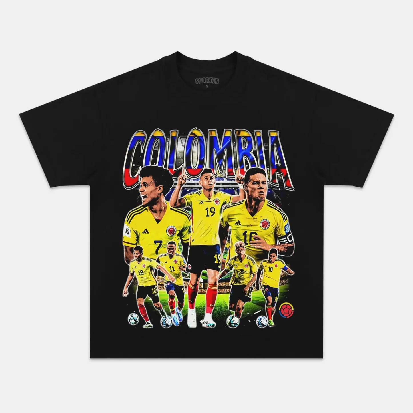 Unisex-Adult Ultra Cotton Washed T-Shirt Graphic 2024 COLOMBIA TEE 