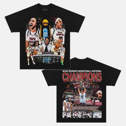 Unisex-Adult Ultra Cotton Washed T-Shirt Graphic 2024 SC GAMECOCKS TEE 