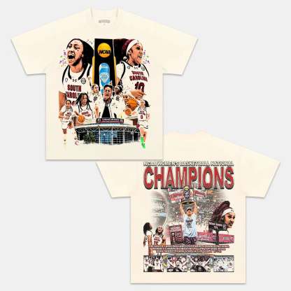 Unisex-Adult Ultra Cotton Washed T-Shirt Graphic 2024 SC GAMECOCKS TEE 