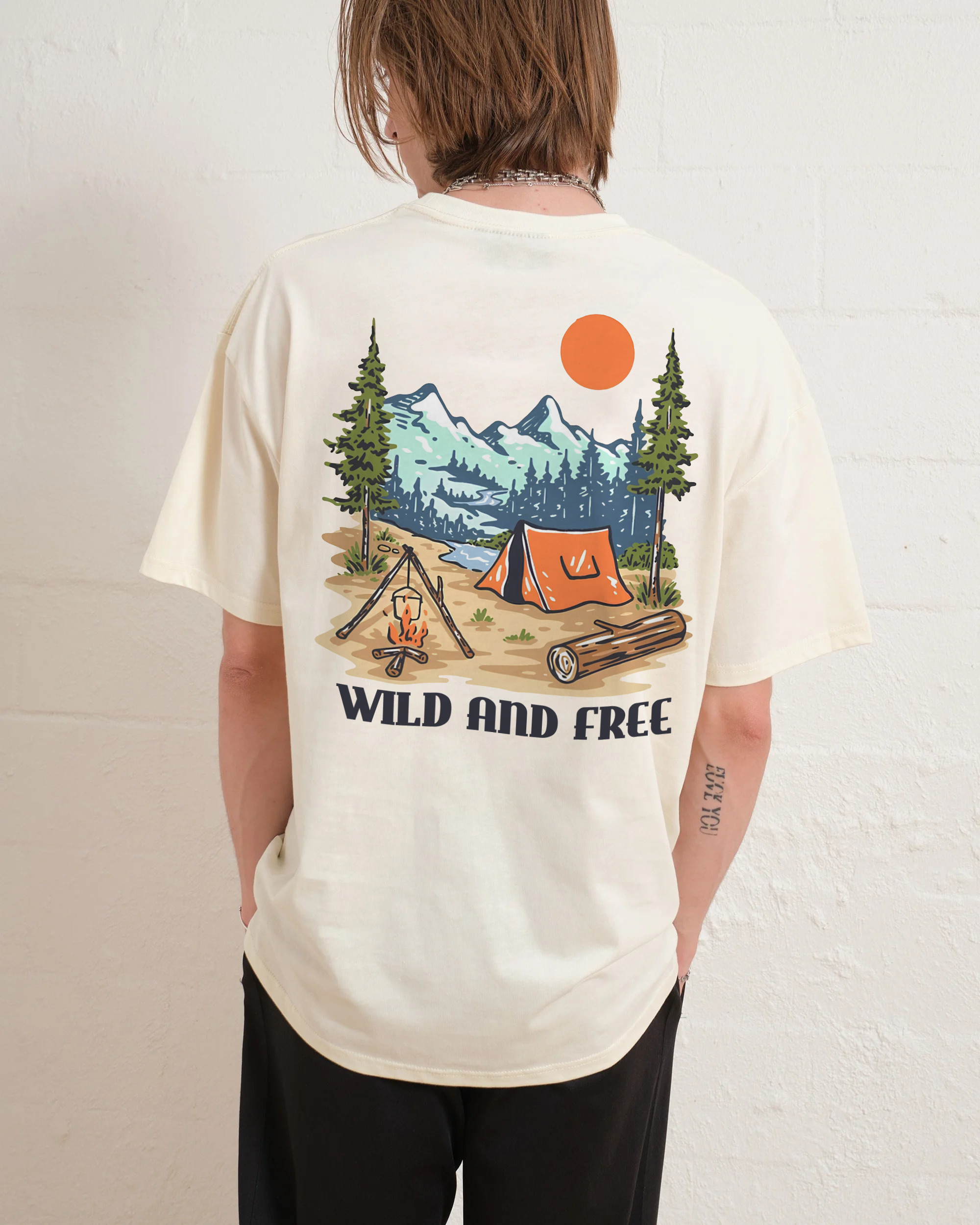 Cotton T-Shirt | Wild and Free Casual Short Sleeve TEE | TIDESENCE