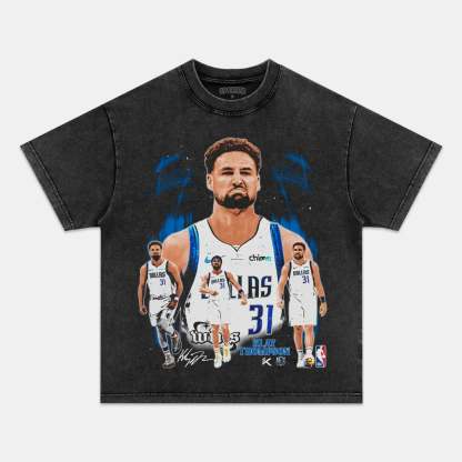 Unisex-Adult Ultra Cotton Washed T-Shirt Graphic  KLAY THOMPSON MAVS TEE 