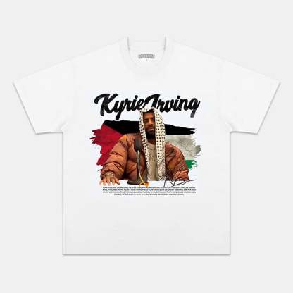 Unisex-Adult Ultra Cotton Washed T-Shirt Graphic  KYRIE IRVING VINTAGE TEE 