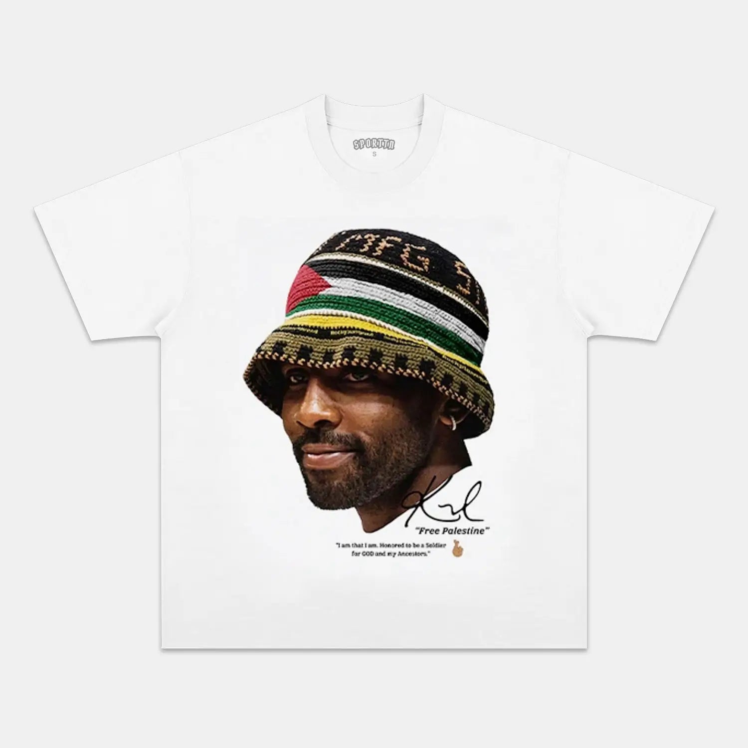 Unisex-Adult Ultra Cotton Washed T-Shirt Graphic  KYRIE IRVING V3 VINTAGE TEE 