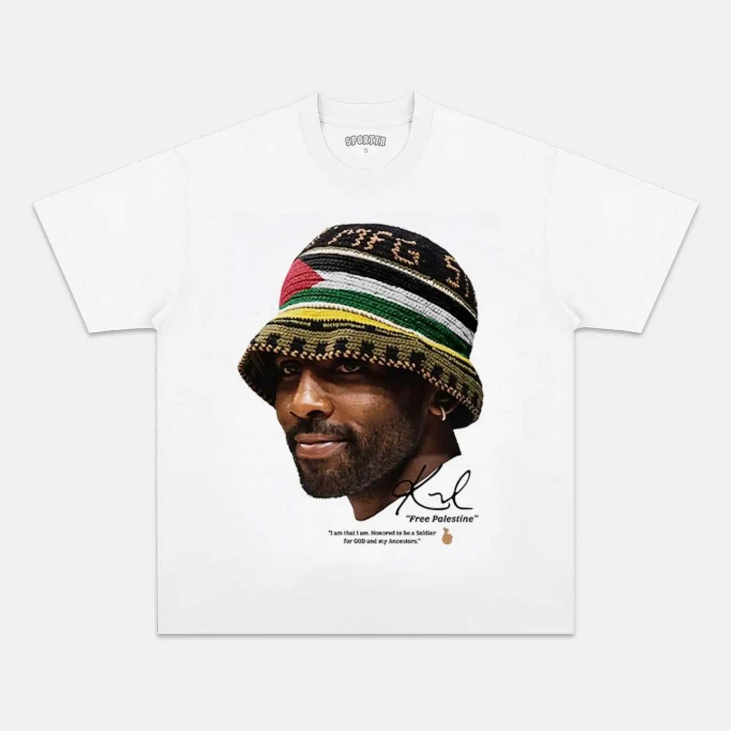 Unisex-Adult Ultra Cotton Washed T-Shirt Graphic  KYRIE IRVING V3 VINTAGE TEE 