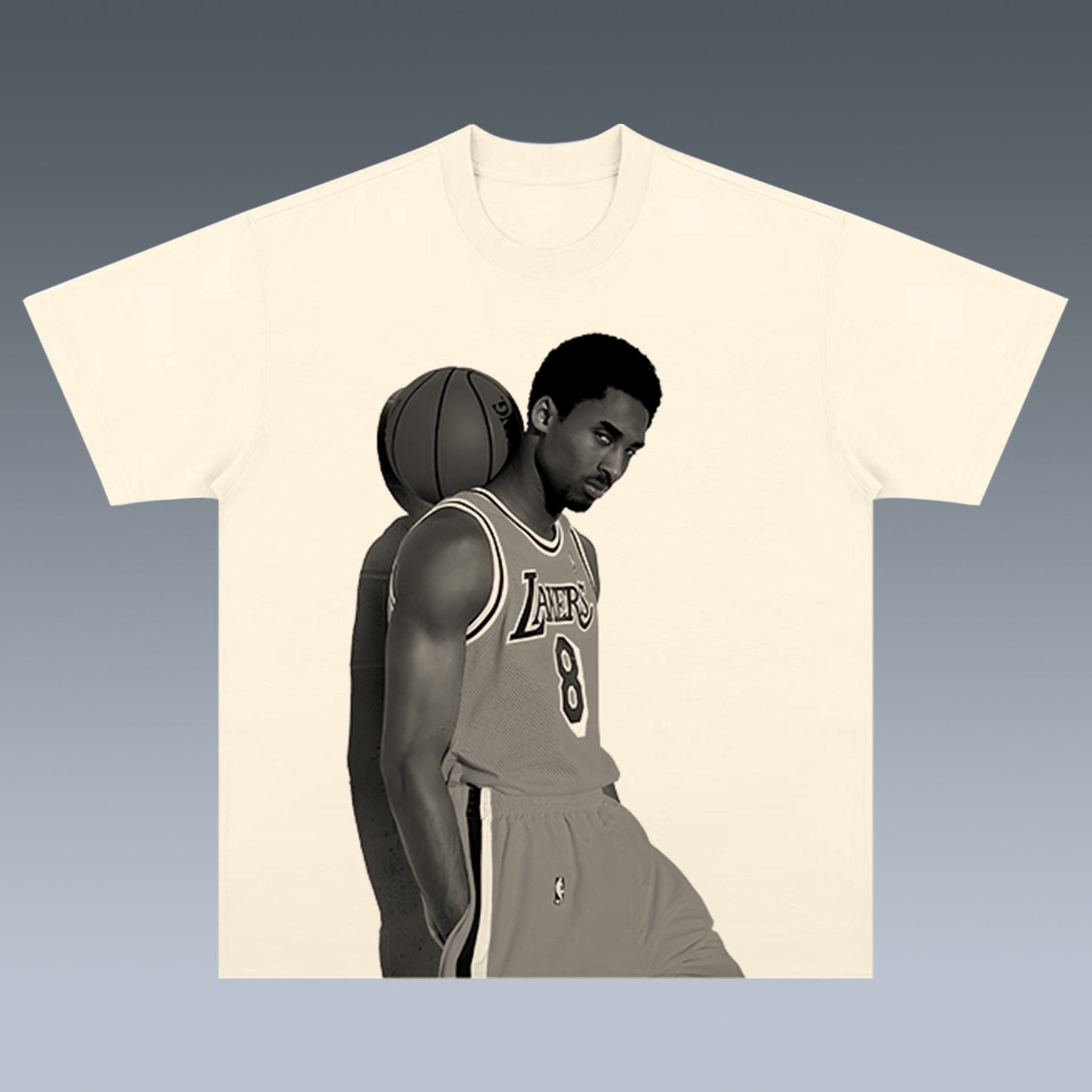 VINTAGE TEE KOBE Unisex Fit Casual Daily Streetwear Sports | TIDESENCE