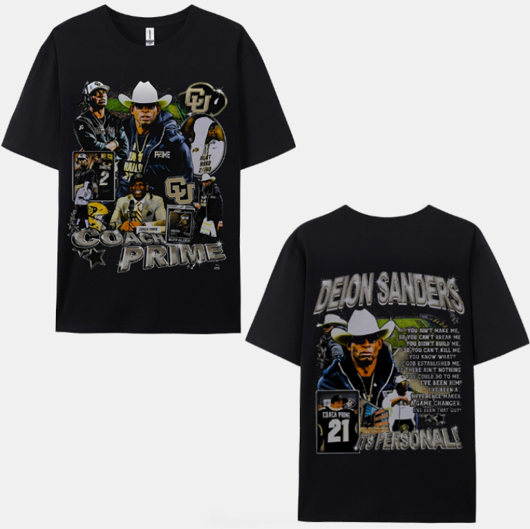 Unisex-Adult Ultra Cotton Washed T-Shirt Graphic  COACH PRIME TEE 