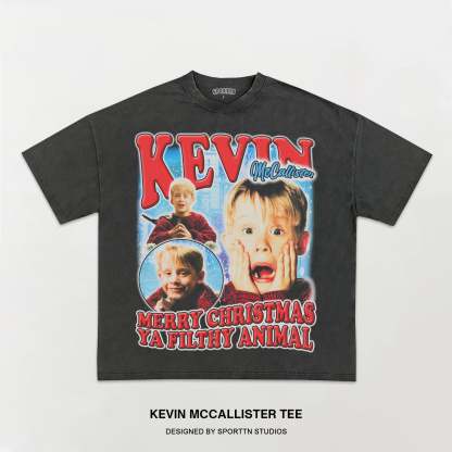 Unisex-Adult Ultra Cotton Washed T-Shirt Graphic KEVIN MCCALLISTER TEE 