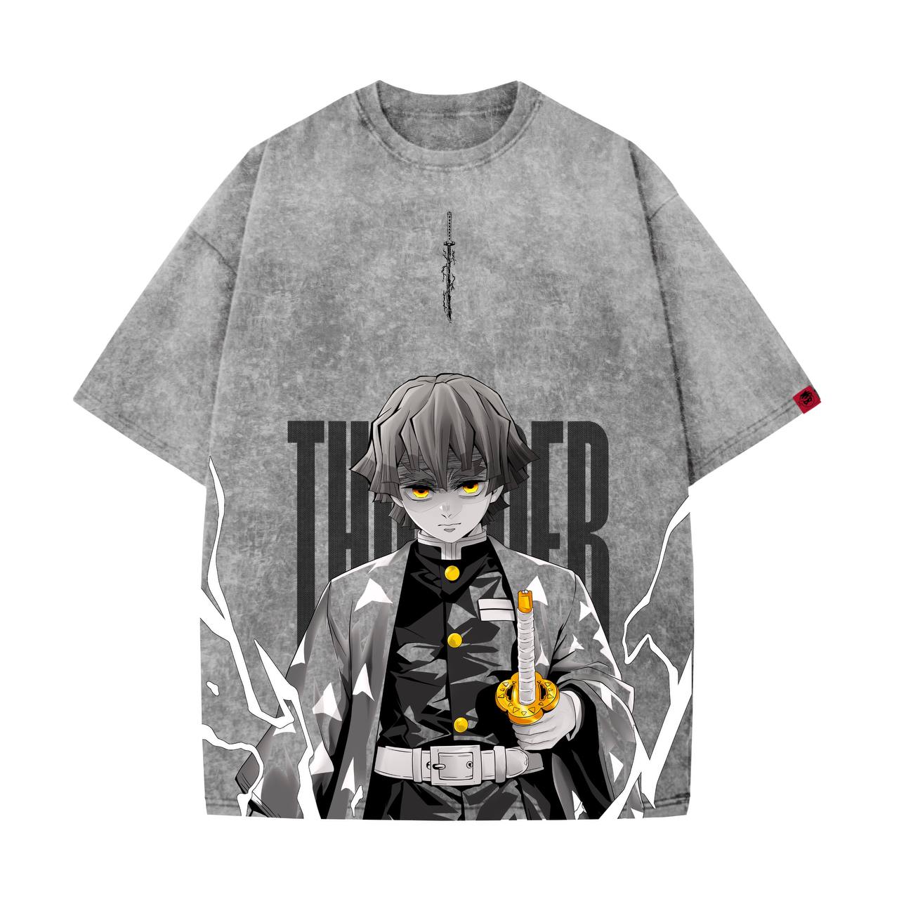 Demon Slayer Washed T-shirt / ZENITSU