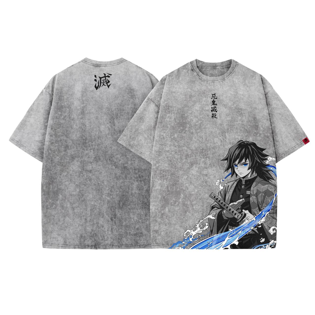 Demon Slayer Washed T-shirt / GIYU