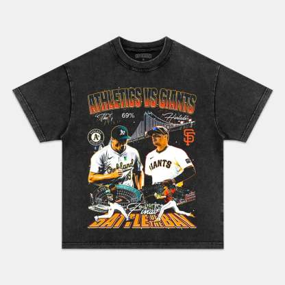 Unisex-Adult Ultra Cotton Washed T-Shirt Graphic FINAL BATTLE OF THE BAY 