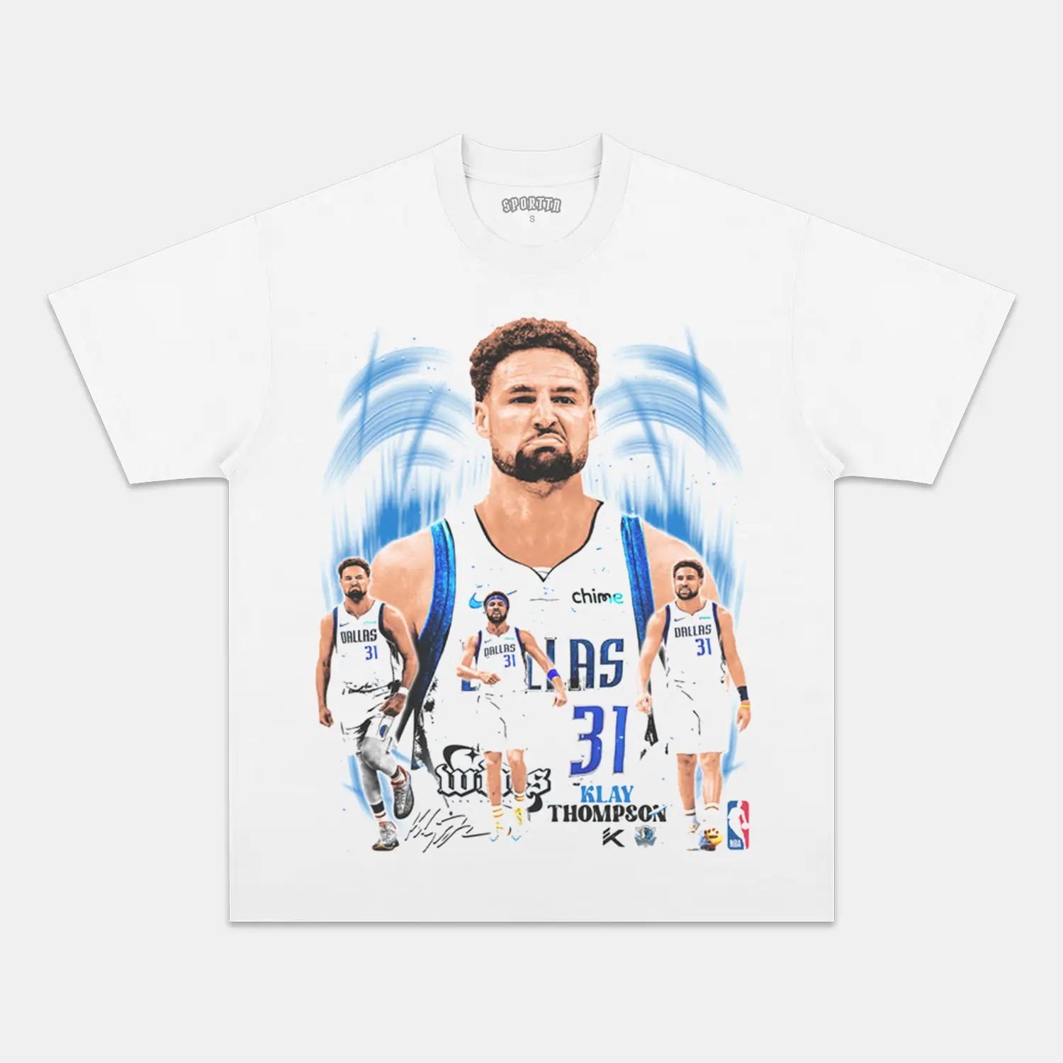 Unisex-Adult Ultra Cotton Washed T-Shirt Graphic  KLAY THOMPSON MAVS TEE 