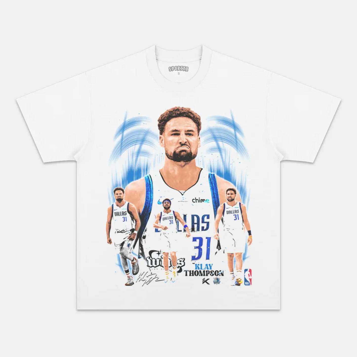Unisex-Adult Ultra Cotton Washed T-Shirt Graphic KLAY THOMPSON MAVS TEE