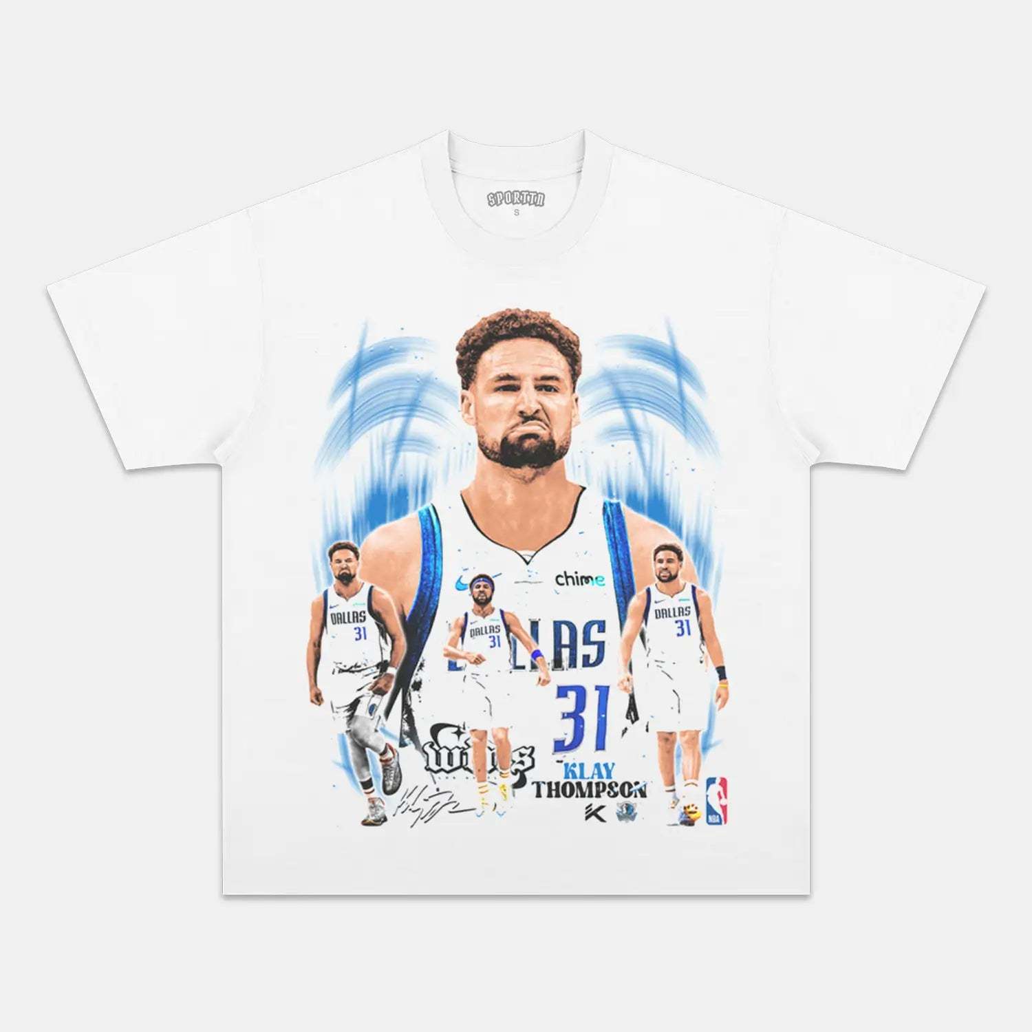 Unisex-Adult Ultra Cotton Washed T-Shirt Graphic KLAY THOMPSON MAVS TEE
