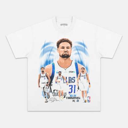 Unisex-Adult Ultra Cotton Washed T-Shirt Graphic  KLAY THOMPSON MAVS TEE 
