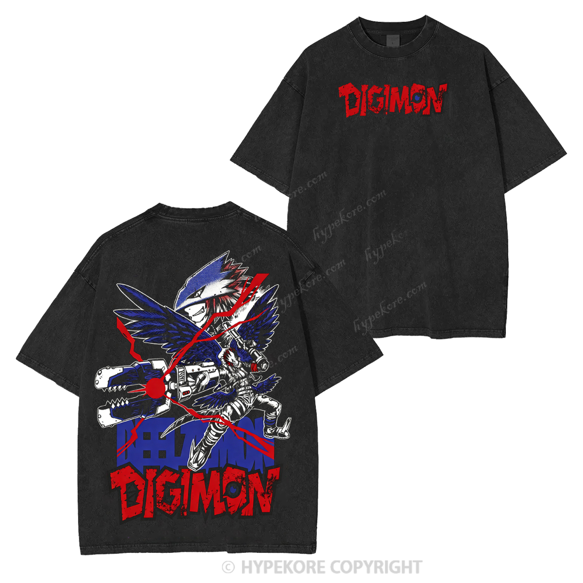 digimon Unisex Washed T-shirt