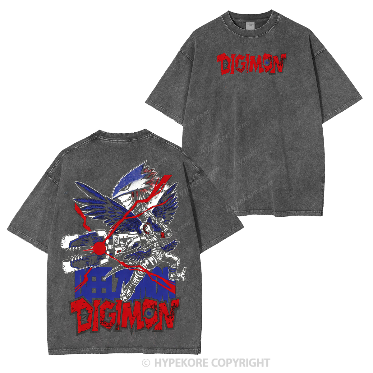 digimon Unisex Washed T-shirt