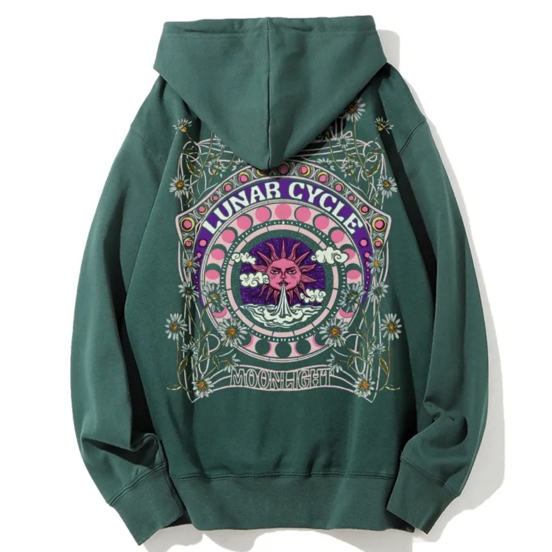 Hoodie | Retro Hippie Sun Hoodie for Men and Women | TIDESENCE