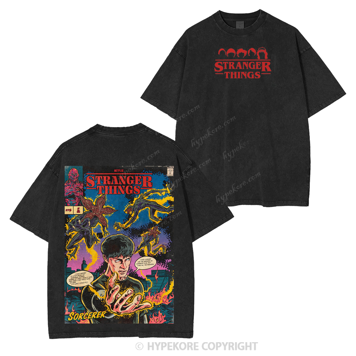 Stranger Things Unisex Washed T-shirt