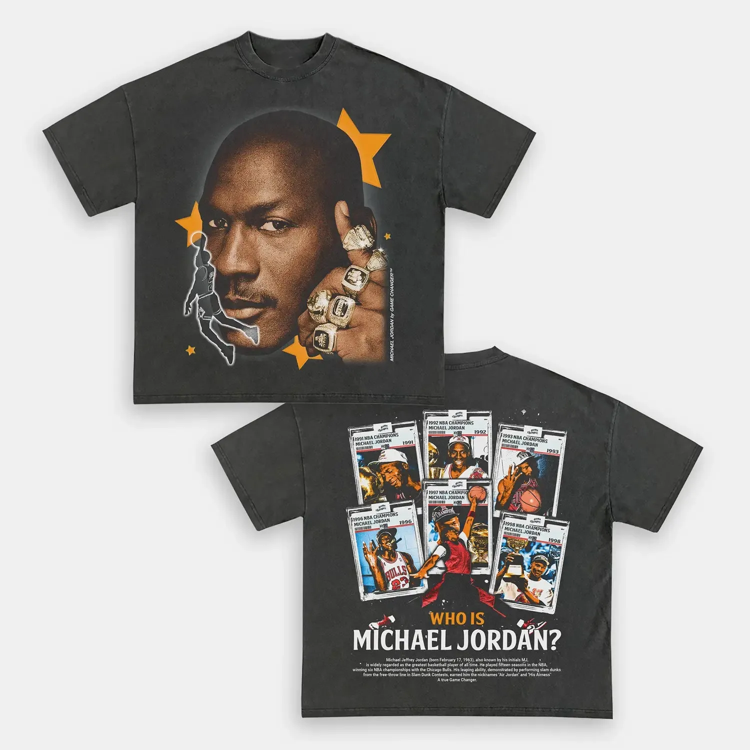 Unisex-Adult Ultra Cotton Washed T-Shirt Graphic 6 RINGS TEE 