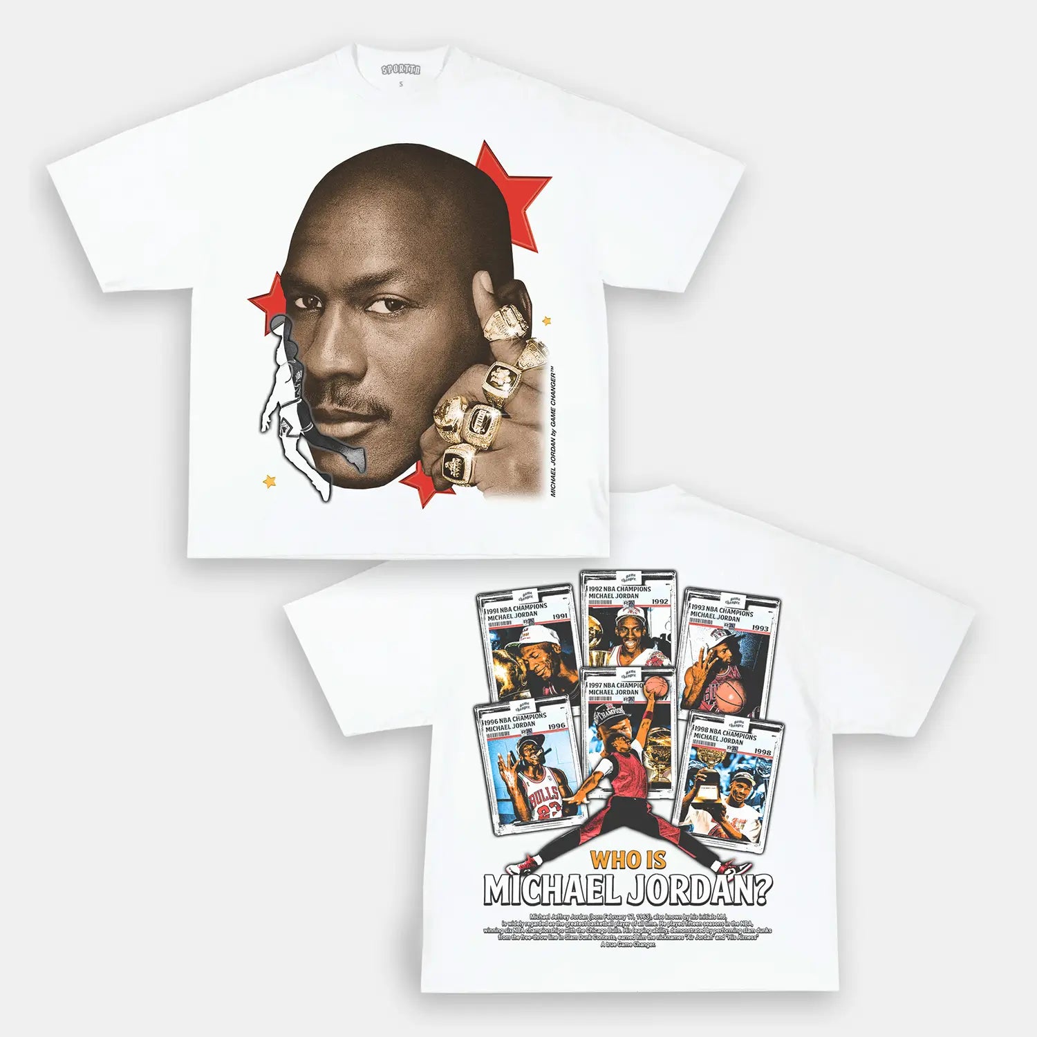 Unisex-Adult Ultra Cotton Washed T-Shirt Graphic 6 RINGS TEE 