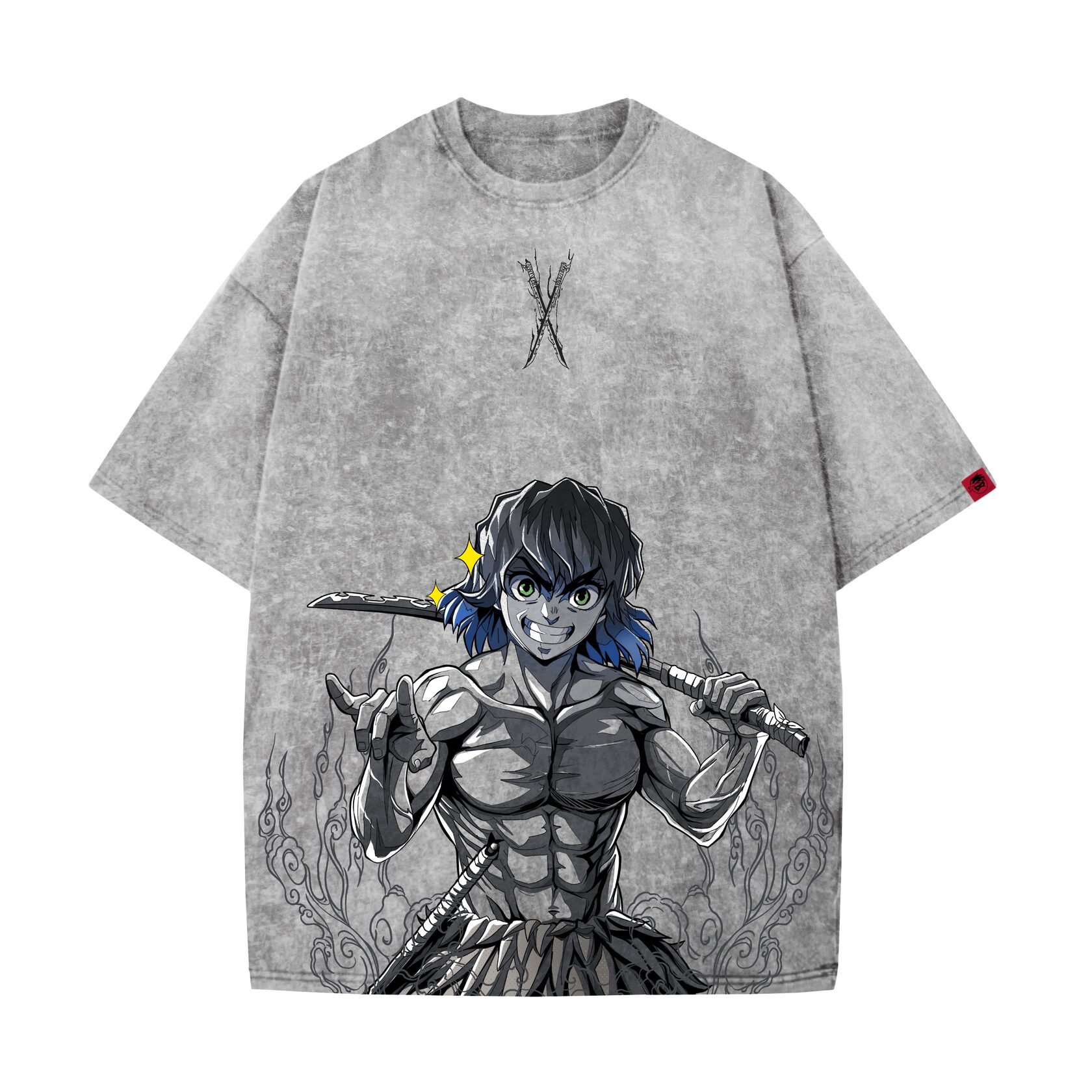 Demon Slayer Washed T-shirt / INOSUKE