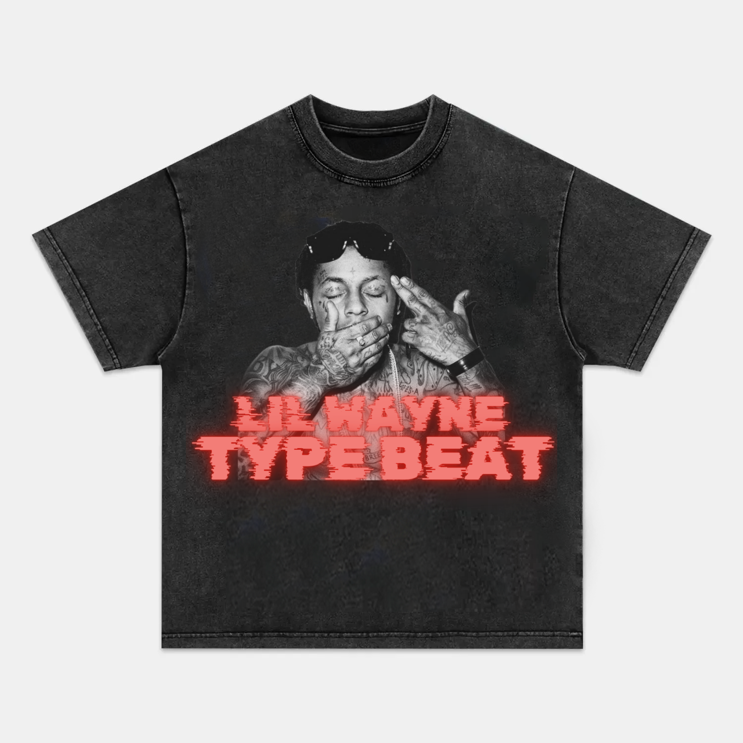 Unisex-Adult Ultra Cotton Washed T-Shirt Graphic ANITTA Lil Wayne Type Beat 2024 TEE