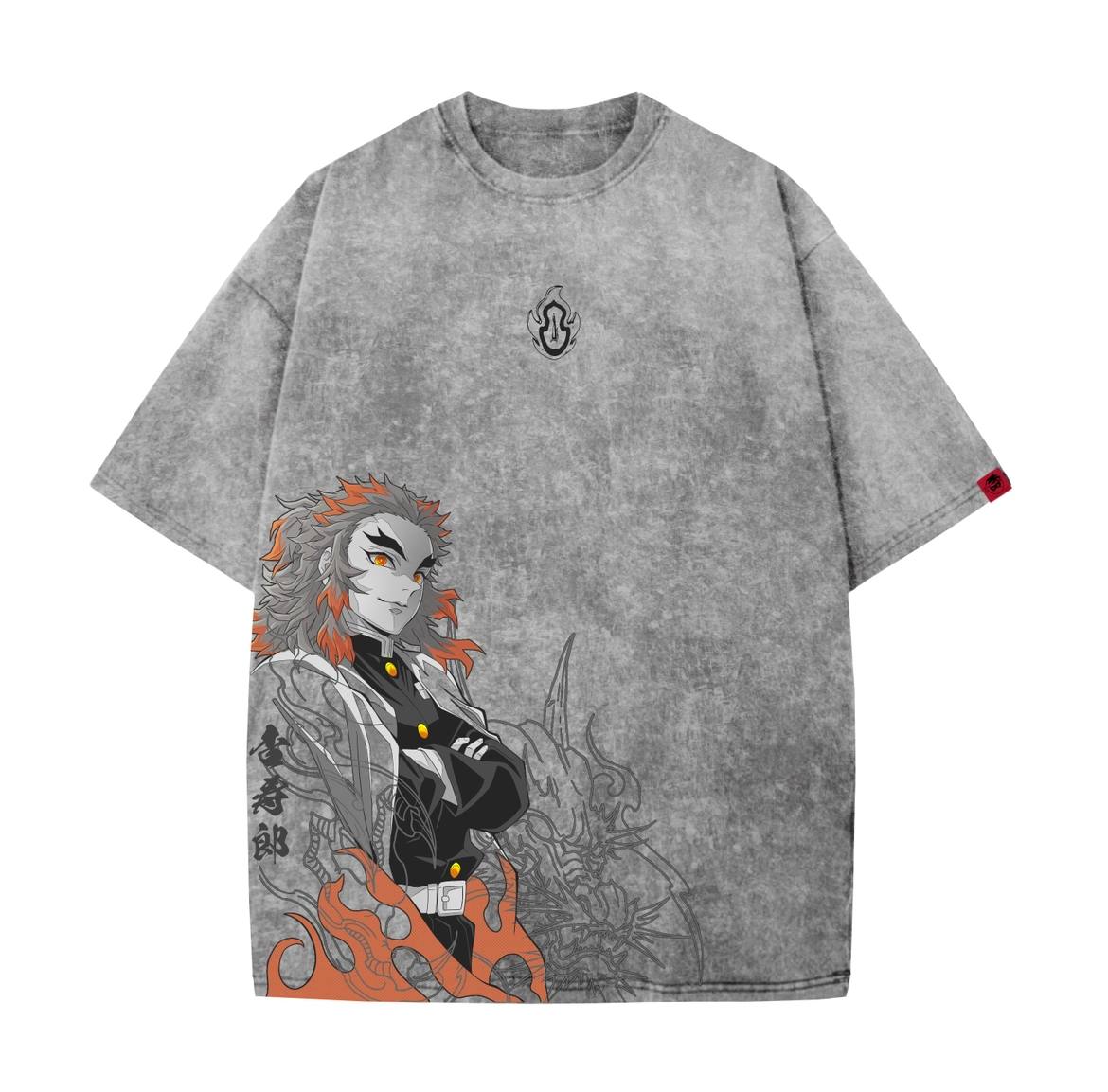 Demon Slayer Washed T-shirt / RENGOKU