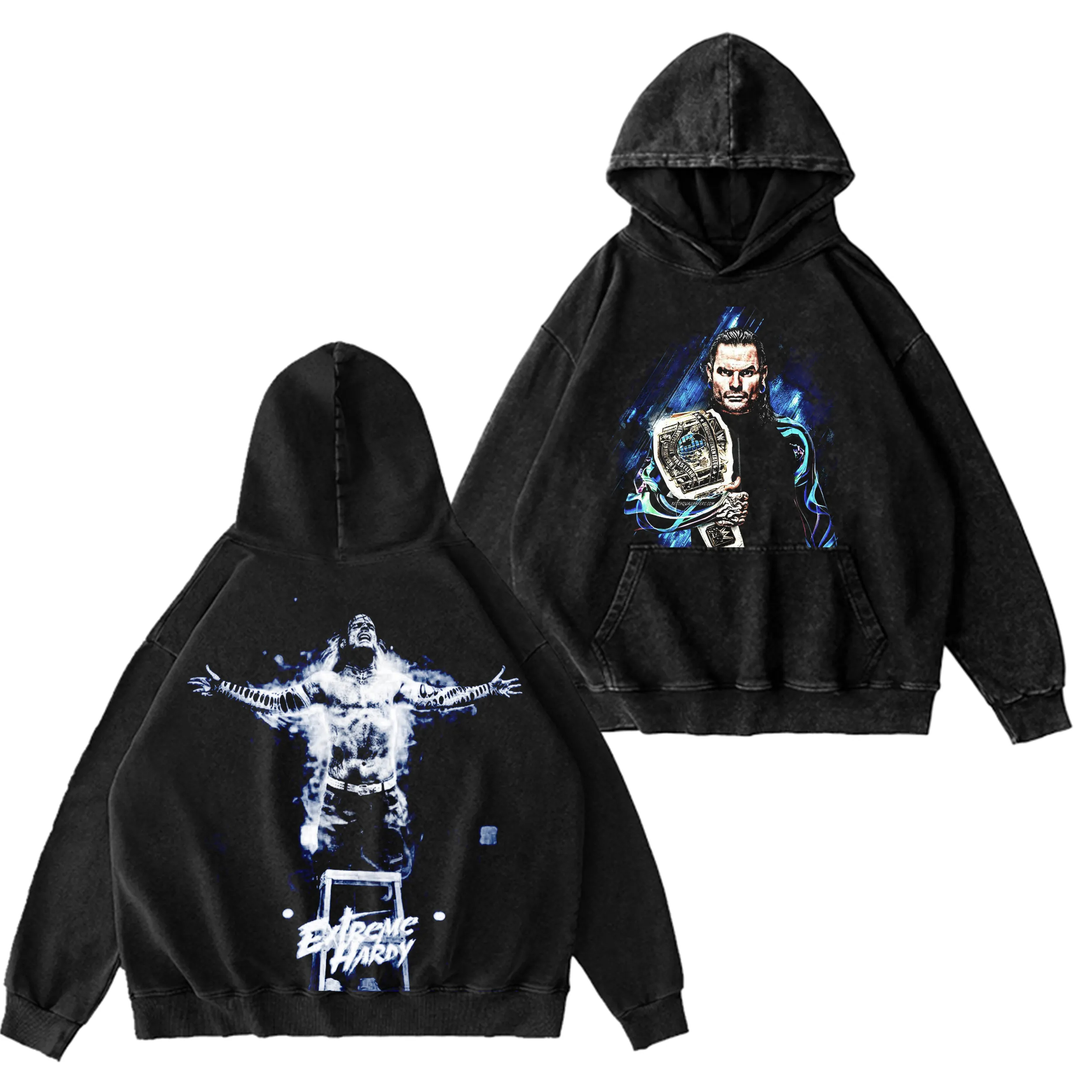 Jeff Hardy WWE Washed T-shirt/Crewneck/Hoodie
