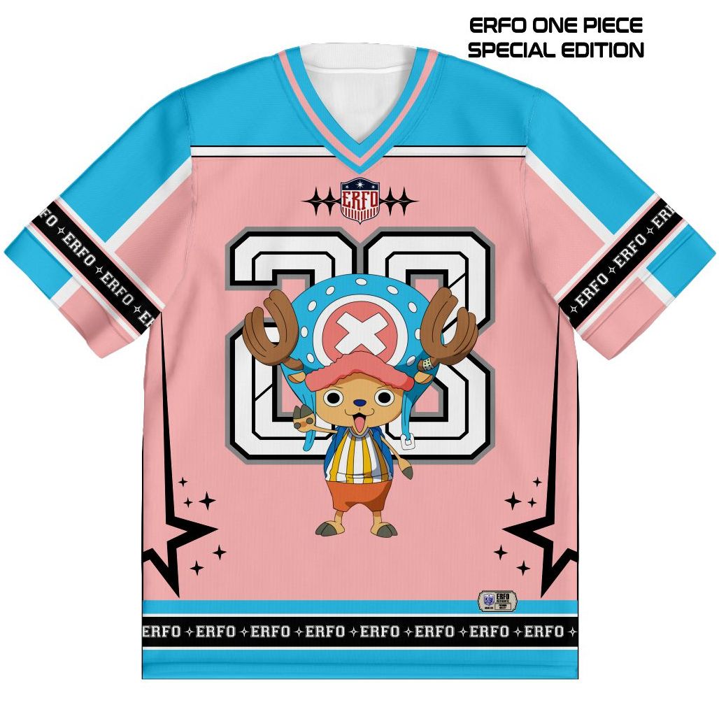 Jersey Anime One Piece Chopper No. 28 - Kaos Full Print Manga Pria Wanita
