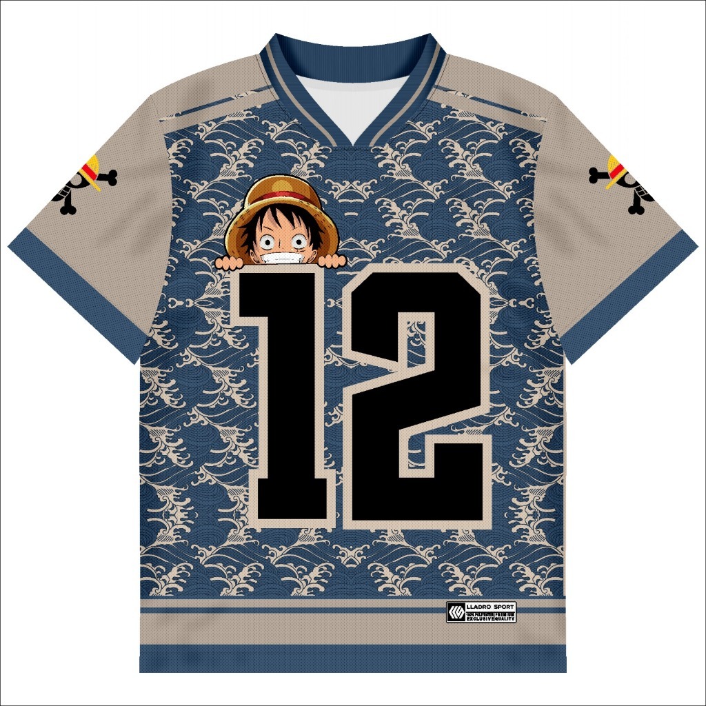 Jersey Anime One Piece Series Oversize / Jersey OnePiece Series 2 / Jersey Karakter Anime / Vintage / Boxy / Unisex / NFL / Garfield / full printing