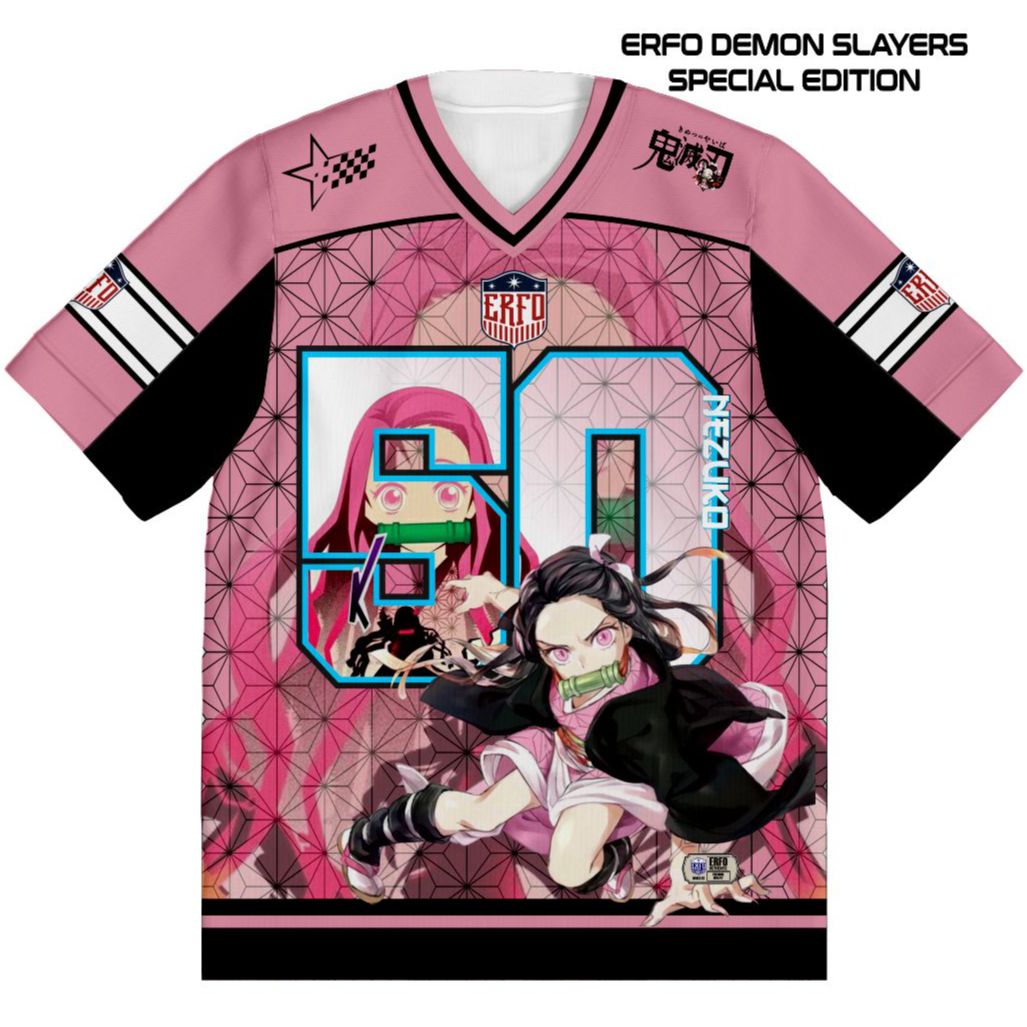 Jersey Oversize Nezuko Kamado No 50 Kimetsu No Yaiba Kaos Anime Demon Slayer