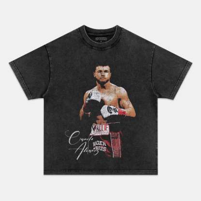 Unisex-Adult Ultra Cotton Washed T-Shirt Graphic  Canelo TEE 