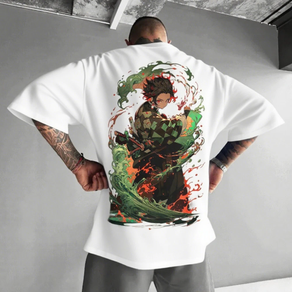 Demon Slayer Kimetsu No Yaiba Anime Graphic T-shirt Unisex Men's Causal T-shirt