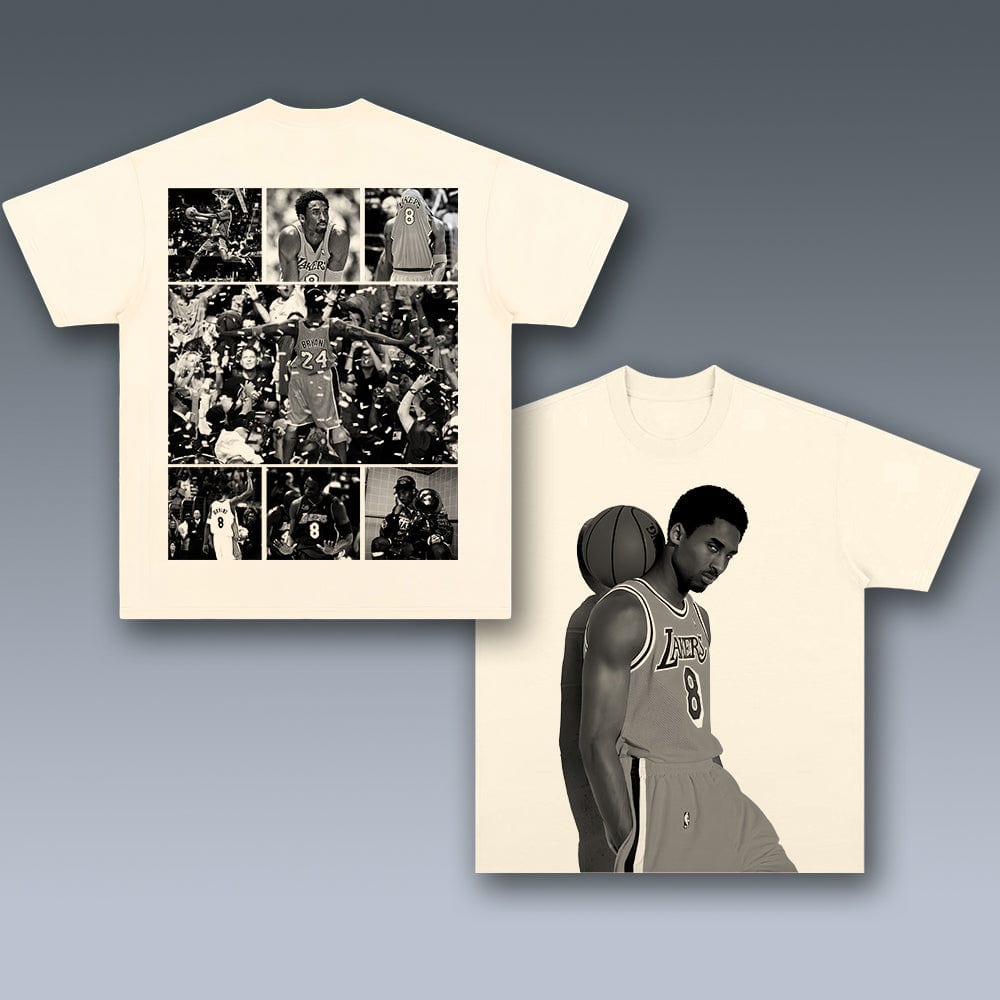 VINTAGE TEE KOBE Unisex Fit Casual Daily Streetwear Sports | TIDESENCE