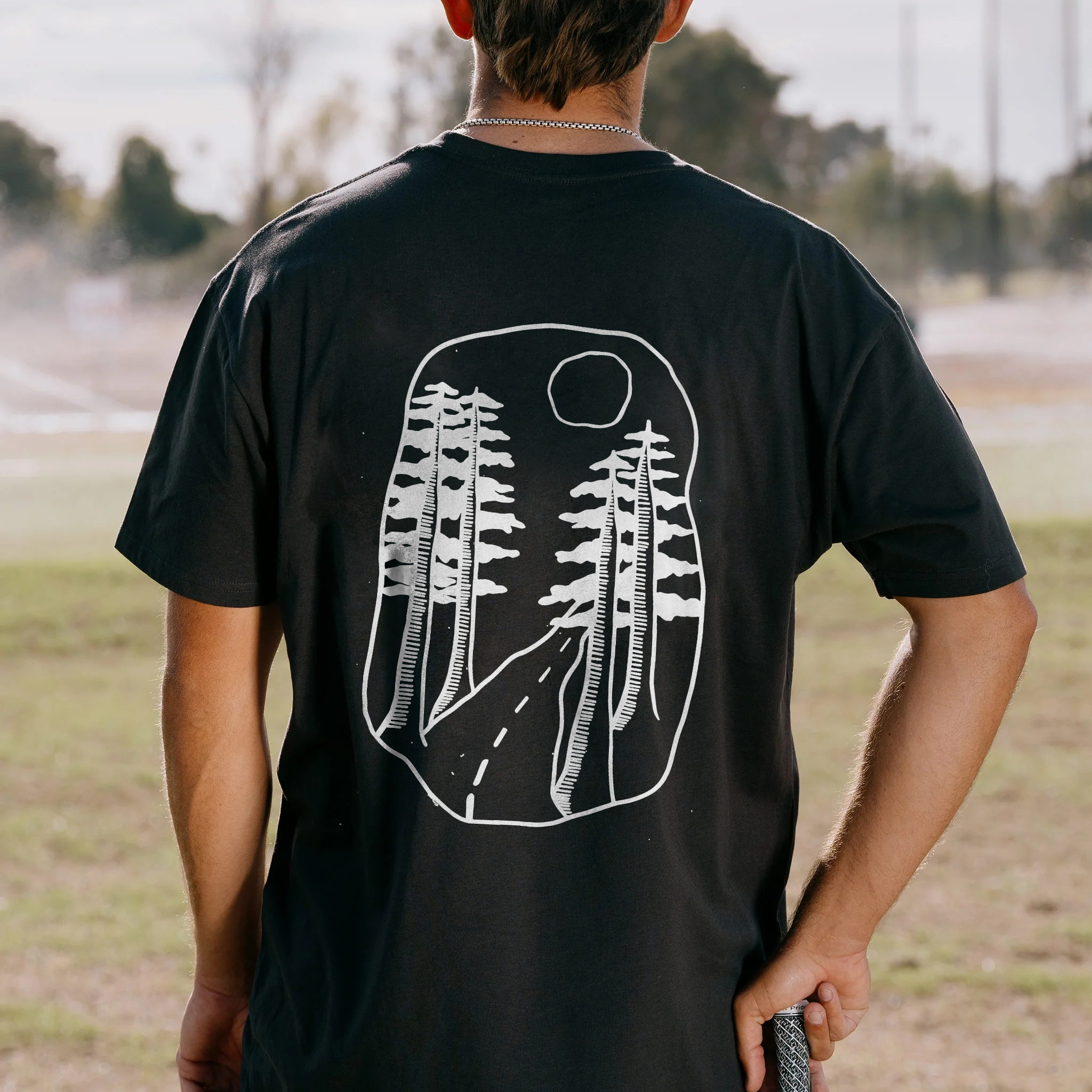 Cotton T-Shirt | Forest Casual Short Sleeve TEE | TIDESENCE