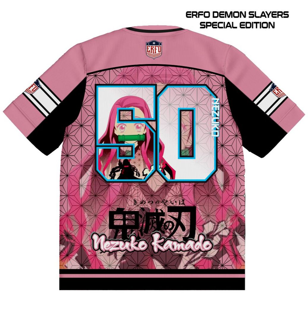 Jersey Oversize Nezuko Kamado No 50 Kimetsu No Yaiba Kaos Anime Demon Slayer