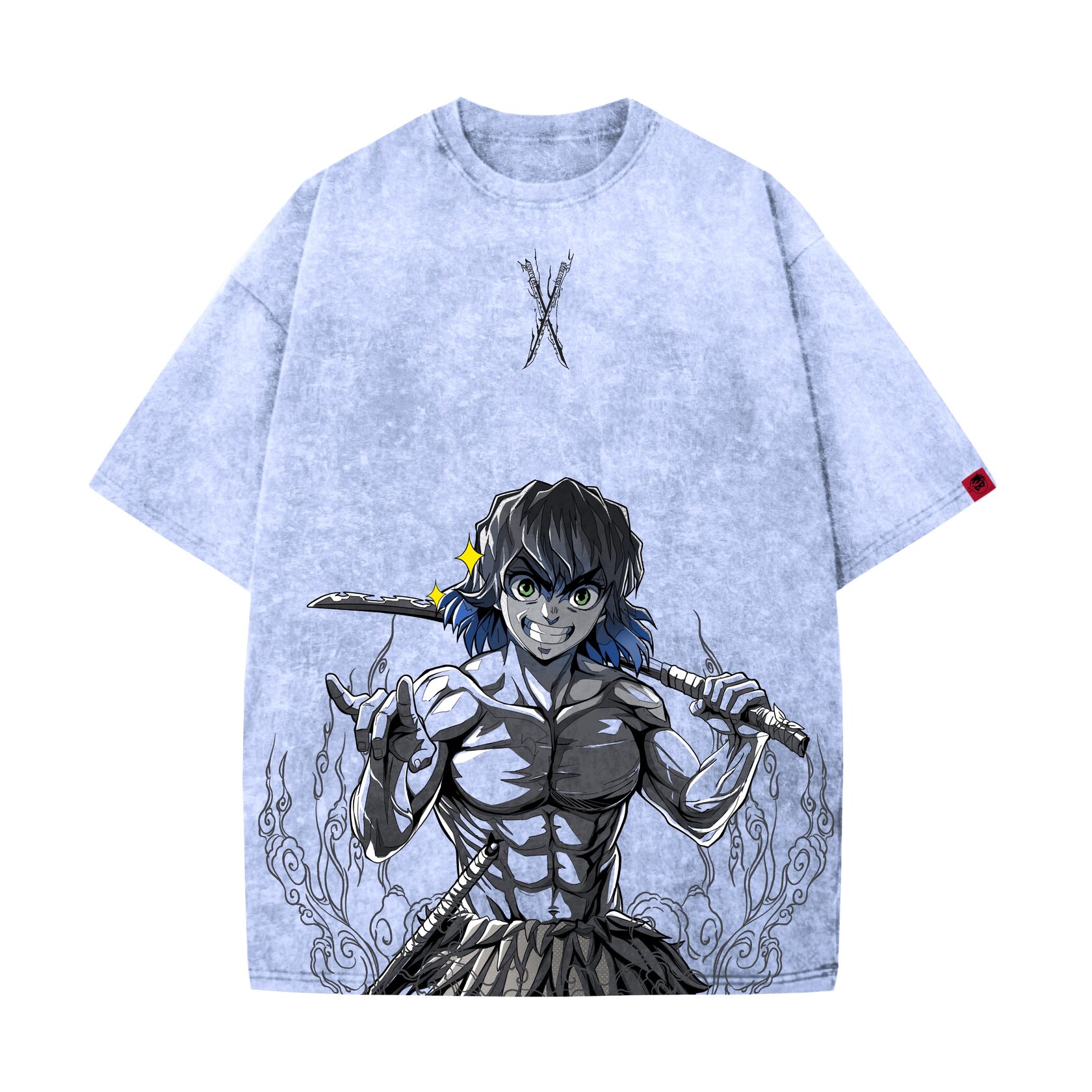 Demon Slayer Washed T-shirt / INOSUKE