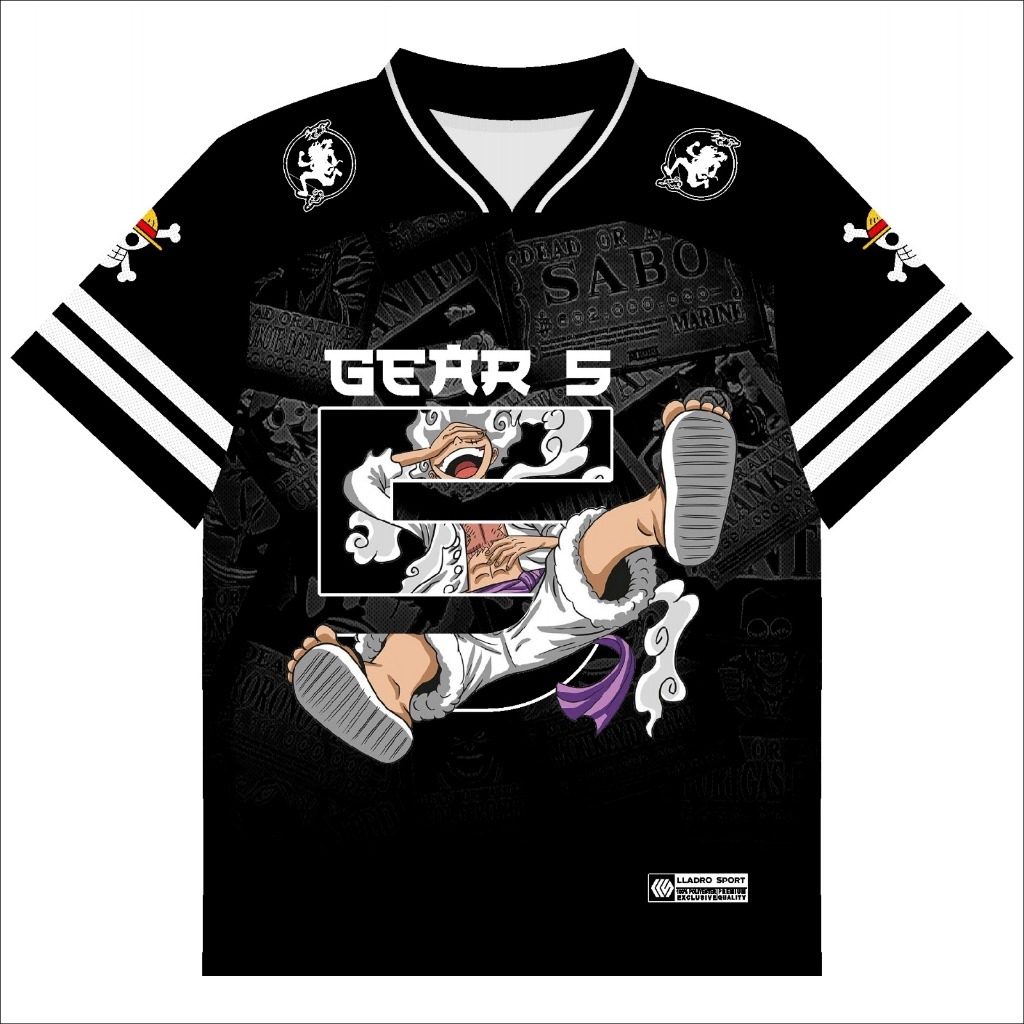 Jersey Anime One Piece Series Oversize / Jersey OnePiece Series 2 / Jersey Karakter Anime / Vintage / Boxy / Unisex / NFL / Garfield / full printing