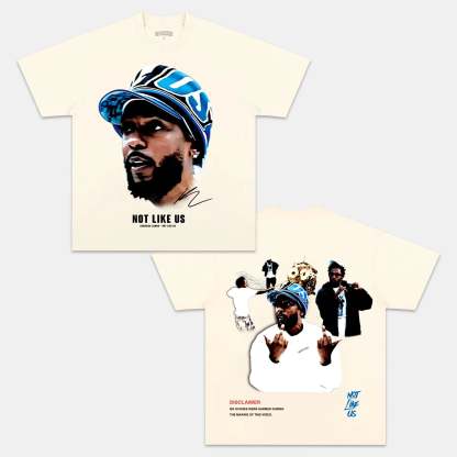 Unisex-Adult Ultra Cotton Washed T-Shirt Graphic KENDRICK LAMAR NOT LIKE US TEE 
