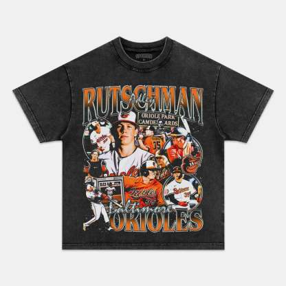 Unisex-Adult Ultra Cotton Washed T-Shirt Graphic ADLEY RUTSCHMAN TEE 