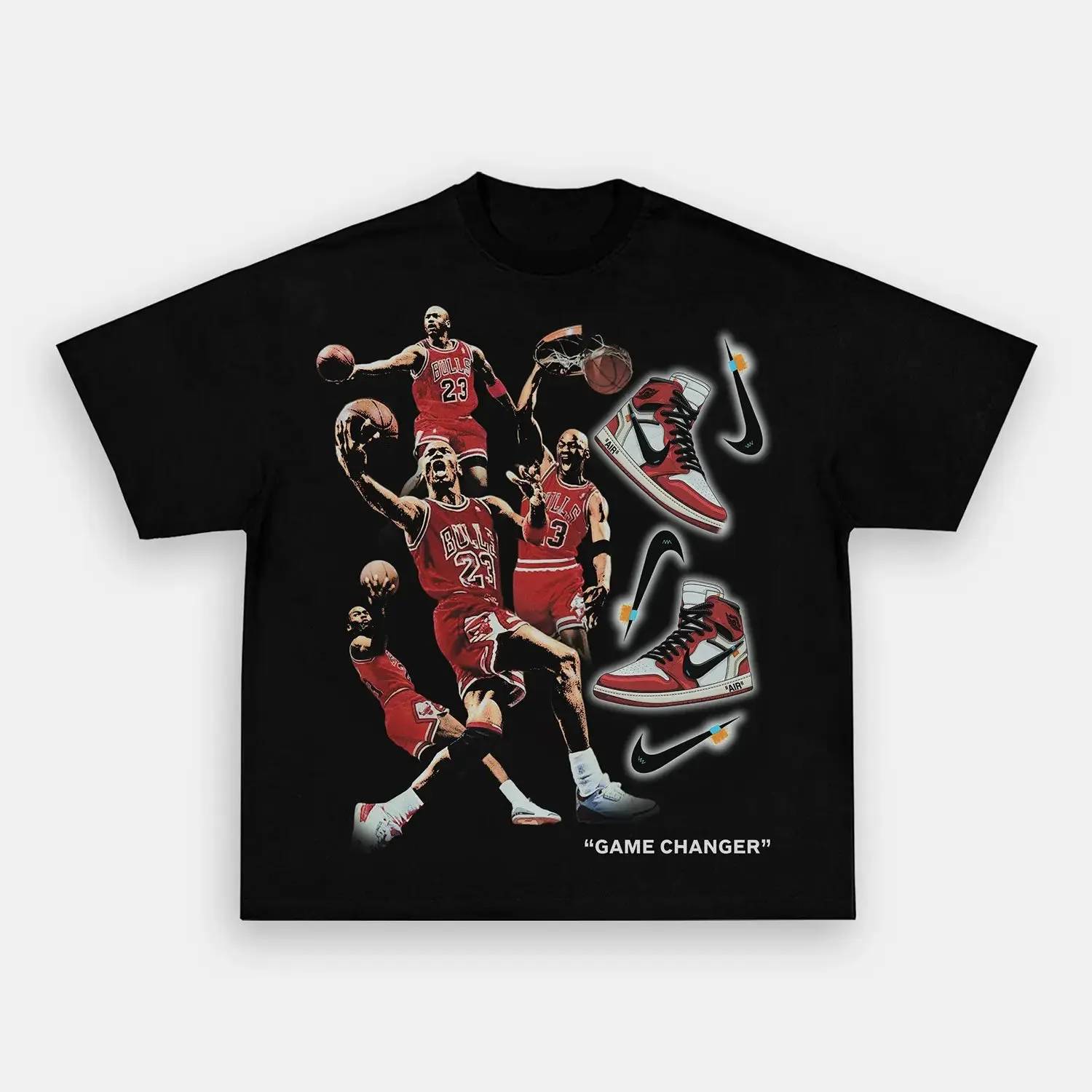 Unisex-Adult Ultra Cotton Washed T-Shirt Graphic  AIR ABLOH TEE 