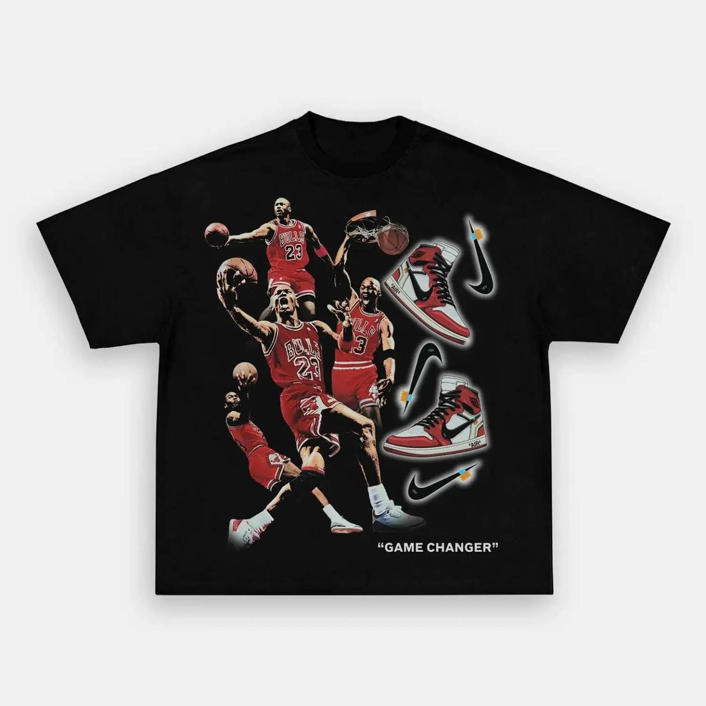 Unisex-Adult Ultra Cotton Washed T-Shirt Graphic  AIR ABLOH TEE 