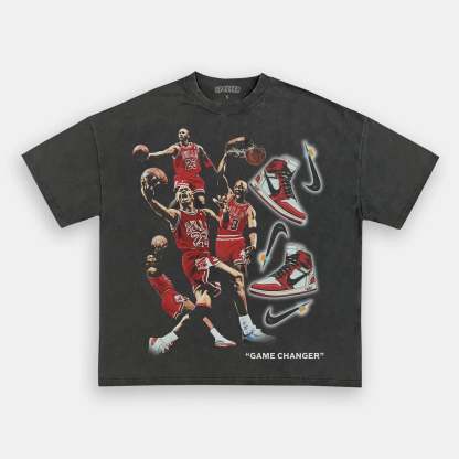 Unisex-Adult Ultra Cotton Washed T-Shirt Graphic  AIR ABLOH TEE 