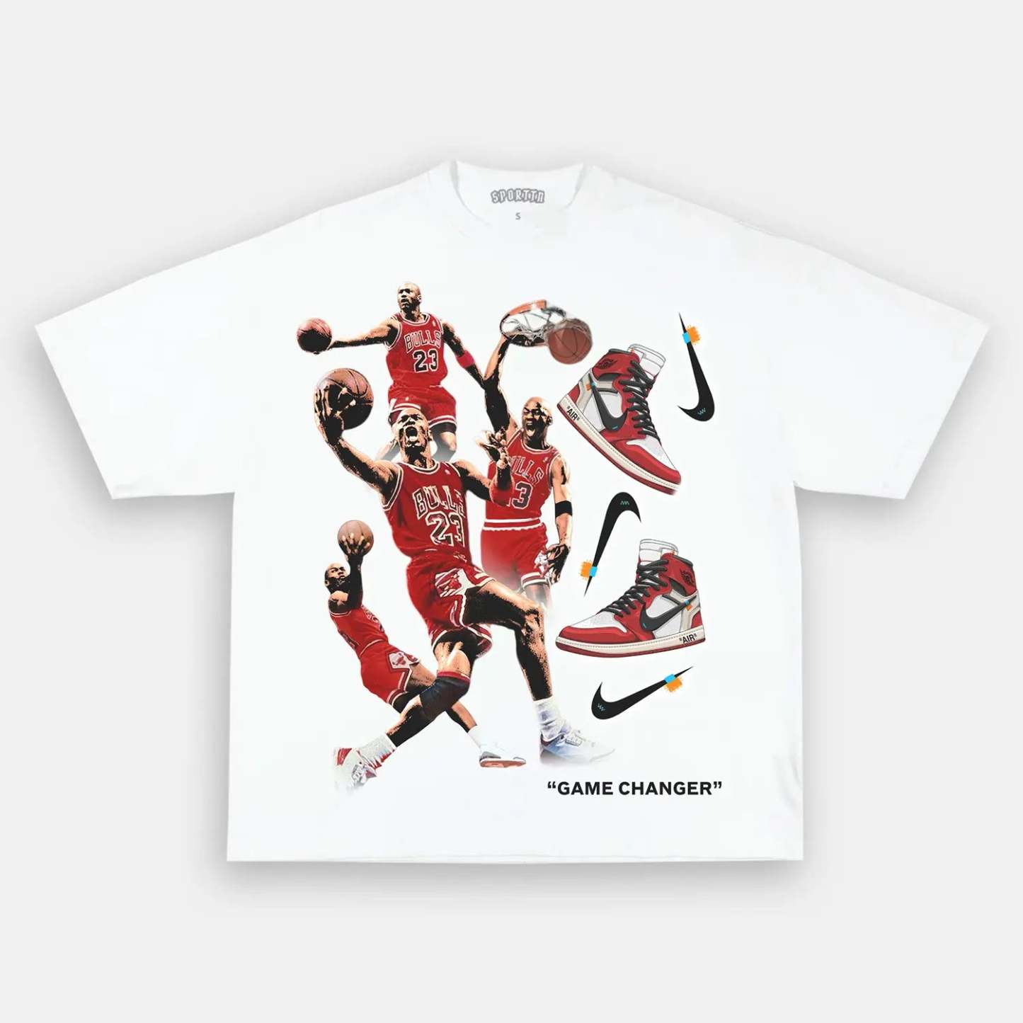 Unisex-Adult Ultra Cotton Washed T-Shirt Graphic AIR ABLOH TEE