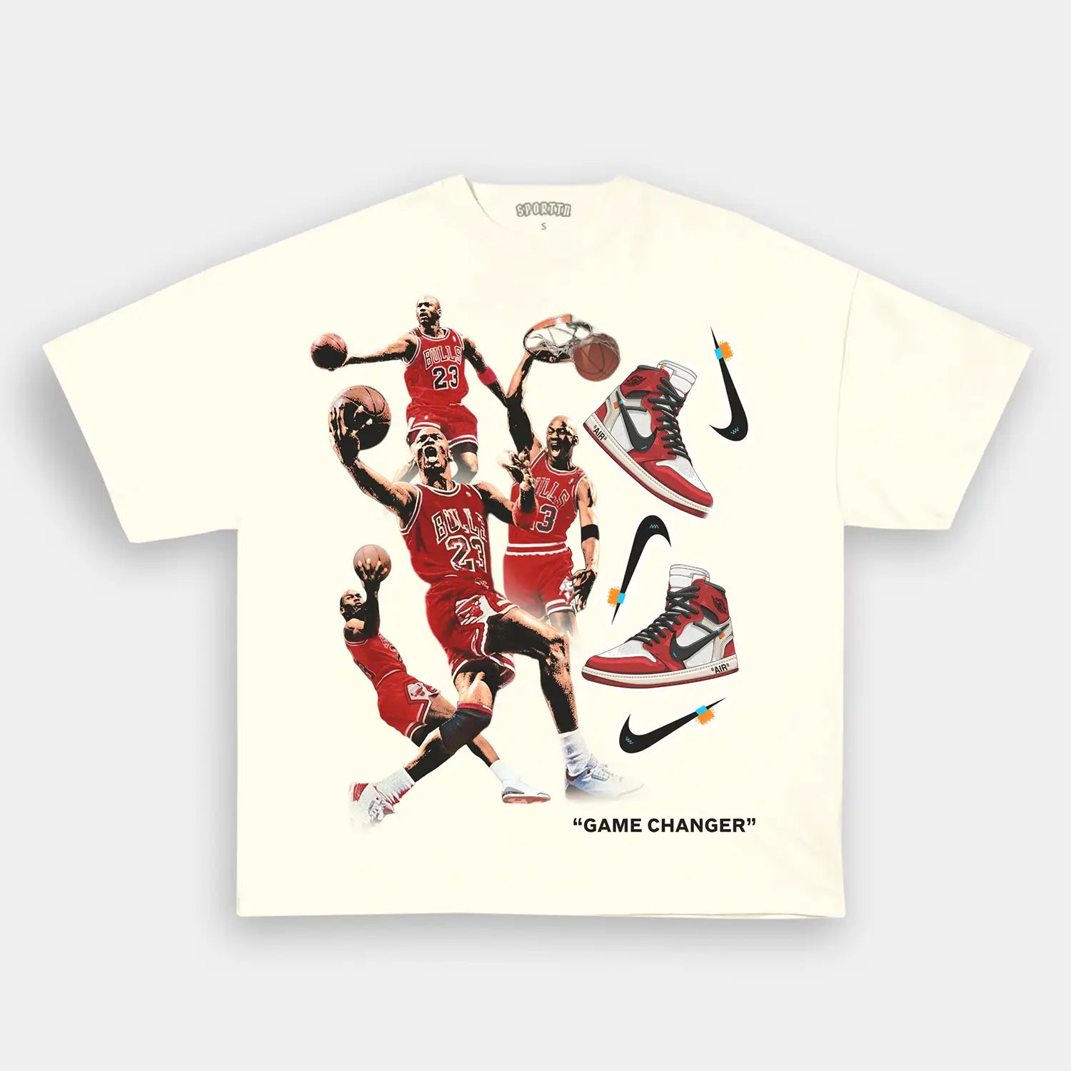 Unisex-Adult Ultra Cotton Washed T-Shirt Graphic  AIR ABLOH TEE 